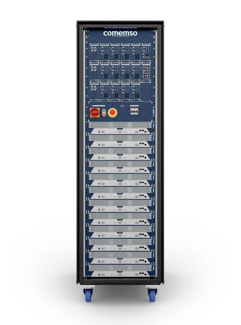 Battery-Cell-Simulator-Flex-Rack mit 38 HE