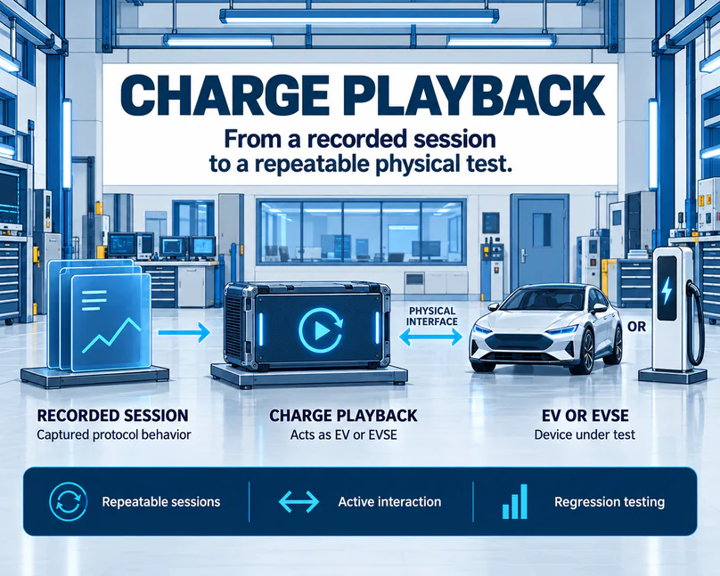 Unterschied zwischen Offline-Wiedergabe und aktivem Charge Playback an der physischen Ladeschnittstelle