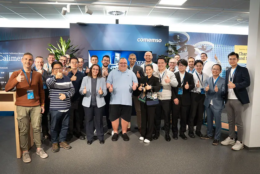 comemso sales partners during a technical training session in Ostfildern in 2026
