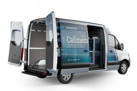 Easy Chester Calimera high-power laboratory integrated into a European service van