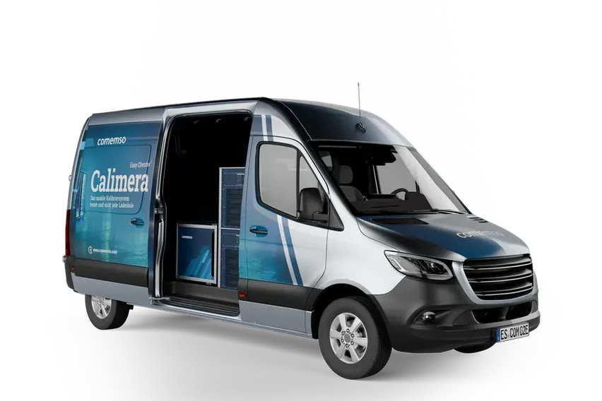 Easy Chester Calimera mobile calibration system integrated into a service vehicle