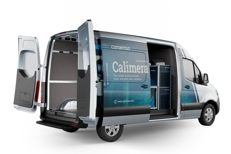 Hochleistungslabor Easy Chester Calimera in einem europäischen Servicetransporter