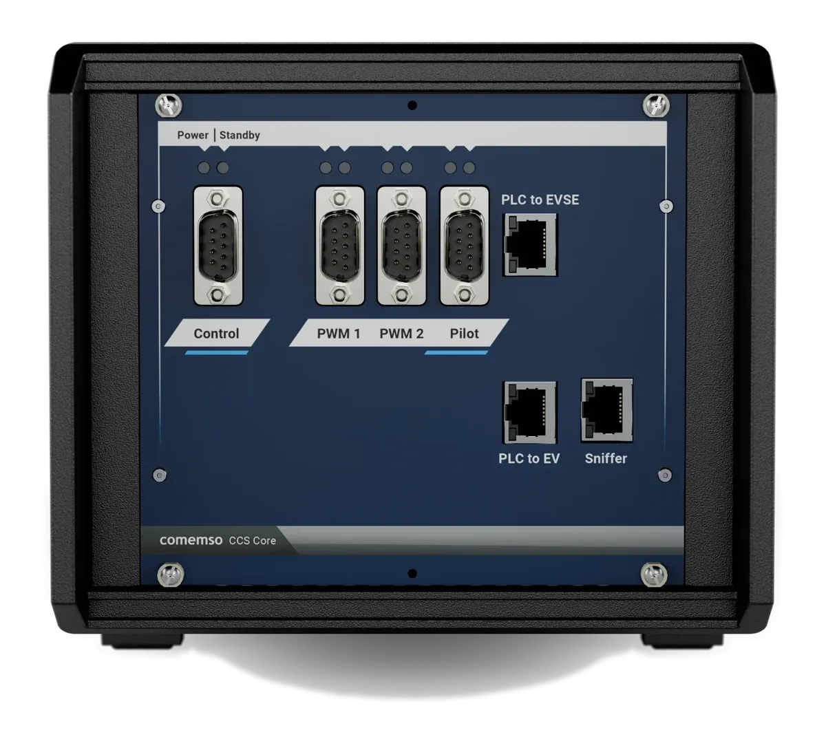 EVCA ComOnly CCS Core front panel