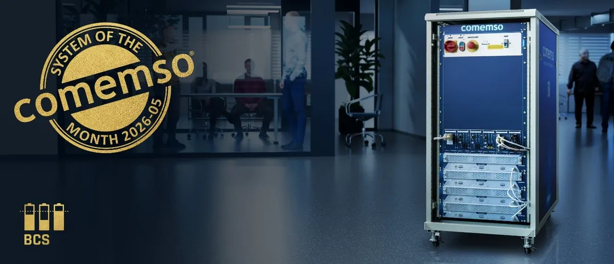 comemso Battery Cell Simulator for a battery research and development project, System of the Month May 2026