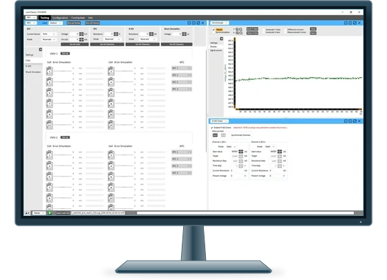 Originale comframe-Ansicht · Battery Cell Simulator · Control
