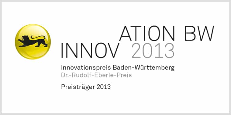 Award Innovation BW 2013 - Preisträger Innovationspreis Baden-Württemberg